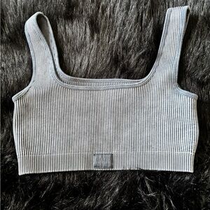 EUC SMR Sommer Ray Washed Seamless Ribbed Cropped Tank Top, Size Small